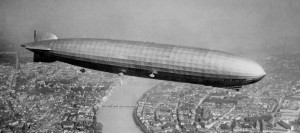 L'un des plus grands dirigeables allemands : le Graf Zeppelin I.