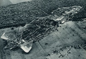 Epave du R101 à Beauvais, Crédit : Avionslegendaires.net