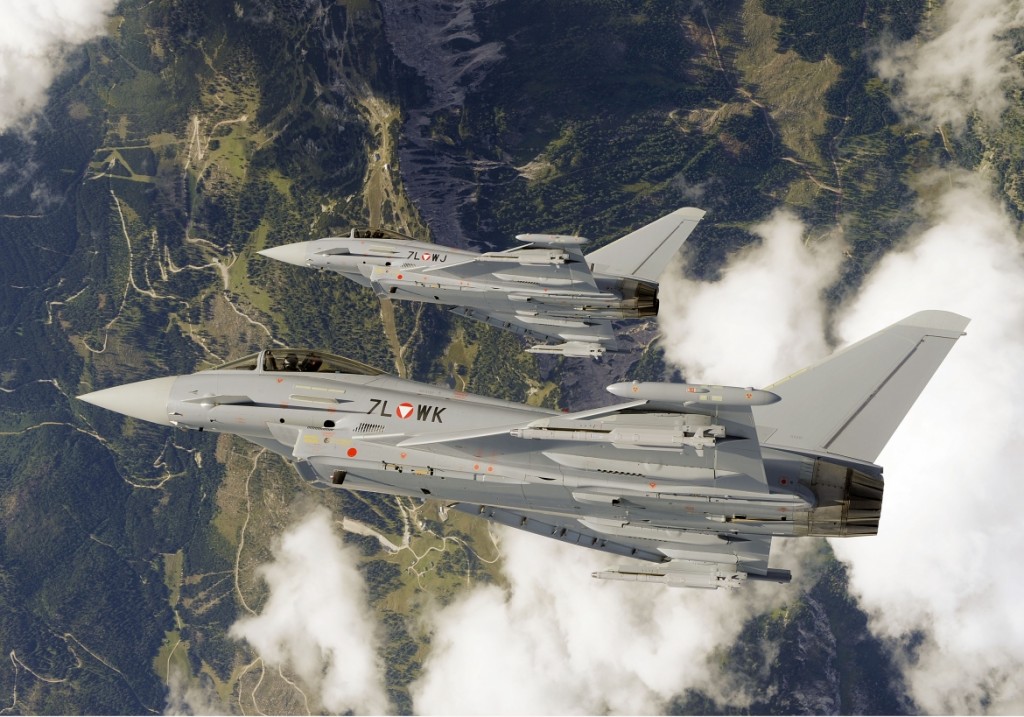 Eurofighter Typhoon 2 autrichiens. (crédit: Eurofighter GMBH)