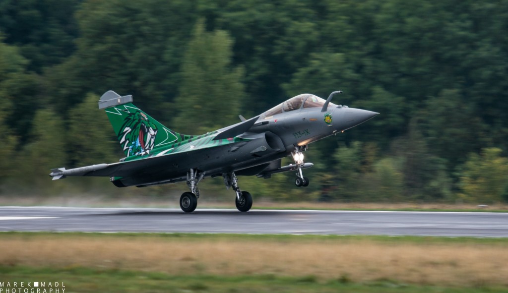 Le Rafale C utilisé lors de la démonstration "Rafale Solo Display" avait été décoré à l'occasion du Tiger Meet de cette année.