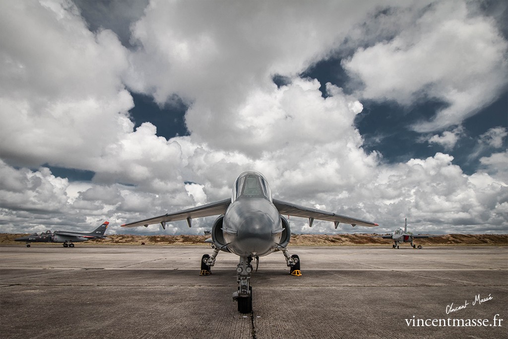 Alphajet de l'école de chasse franco-belge, basé à Cazaux