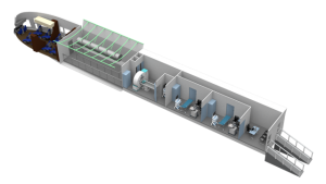 Cabine du LMH-1 en configuration humanitaire, Crédit: SLA