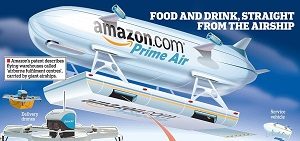 Vue d'artiste "Prime Air Airship", Crédits: Amazon