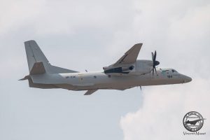 L'AN132 en vol lors de ces démonstrations au Bourget 2017