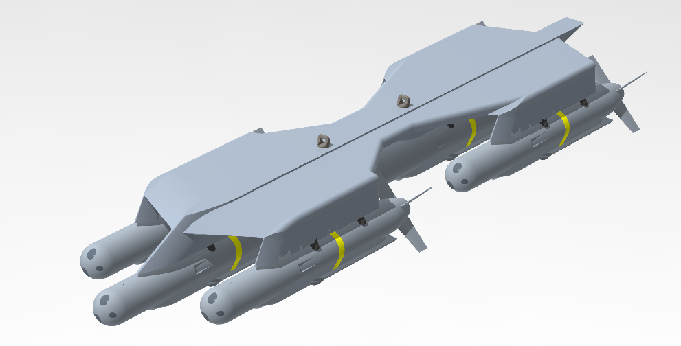 Lanceur Hexabombe HSL de MBDA. 