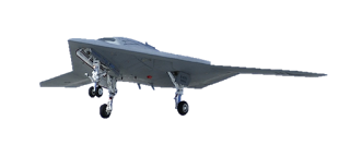 Le drone X-47b à bord d’un porte-avion de l’US NAVY