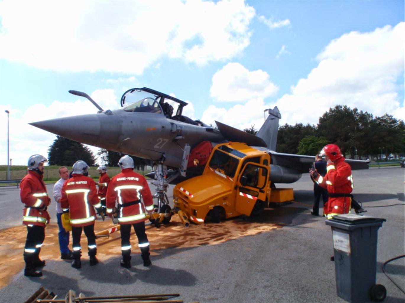 Un Rafale victime d’un accident de la circulation.