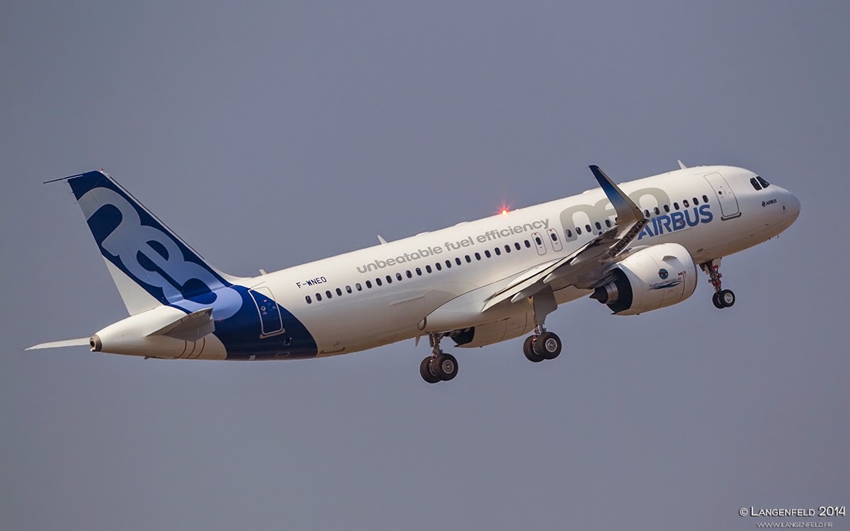 L'A320neo est dans les airs