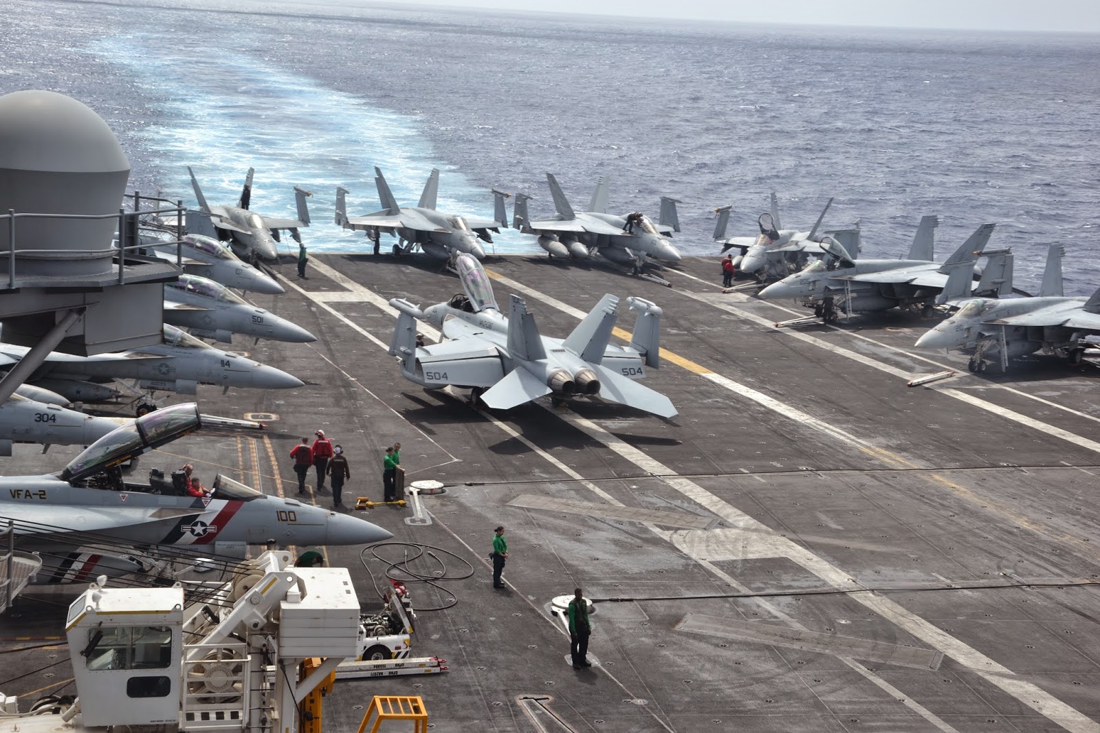 A bord de l'USS Ronald Reagan