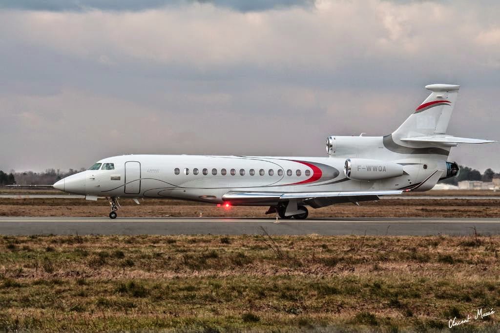 MAJ: Le Falcon 8X réalise actuellement son premier vol