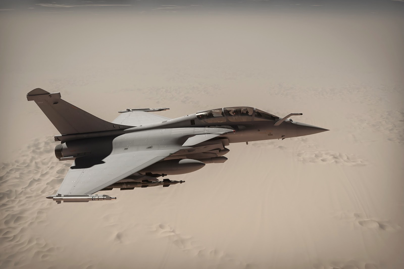 Premier tir du missile METEOR par le Rafale