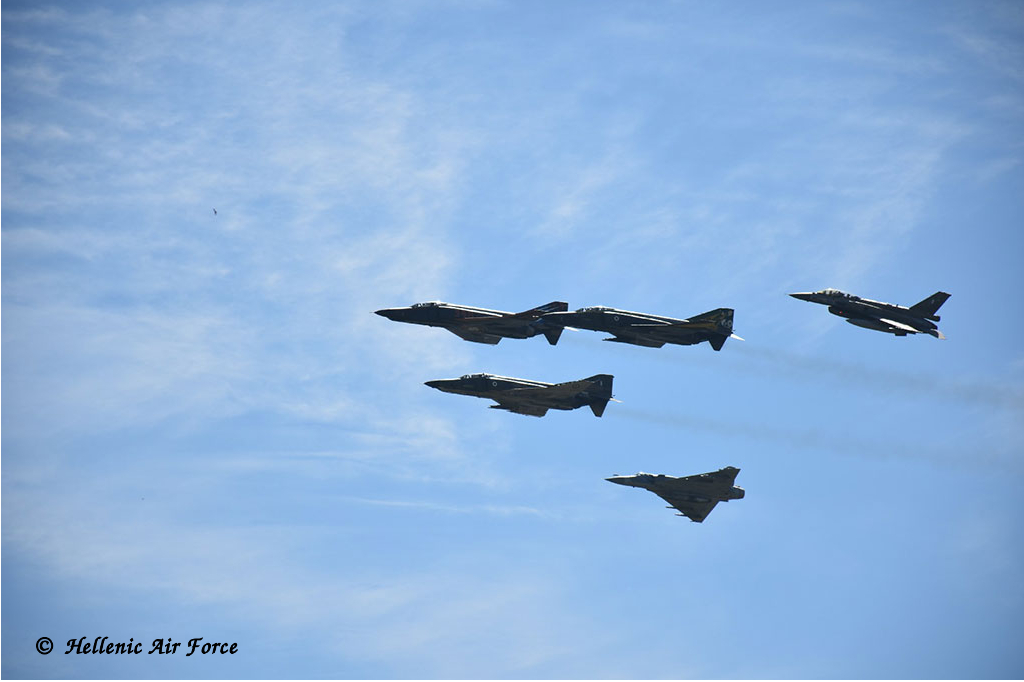 RF-4E, F-16 Block 50, Mirage 2000-5 Mk.2 HAF